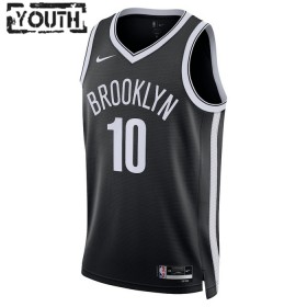Dječji NBA Dres Brooklyn Nets Ben Simmons 10 Nike 2022-23 Icon Edition Crno Swingman